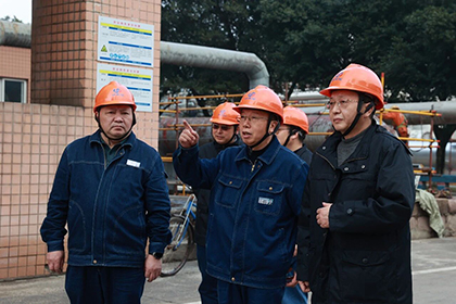 top1体育股份公司总经理傅利才一行深入大修现场检查指导工作